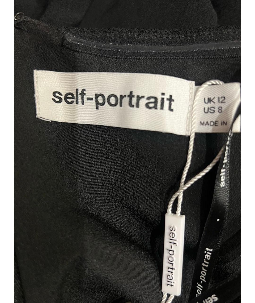 SELF-PORTRAIT Черное полиэстеровое вечернее платье, фото 2