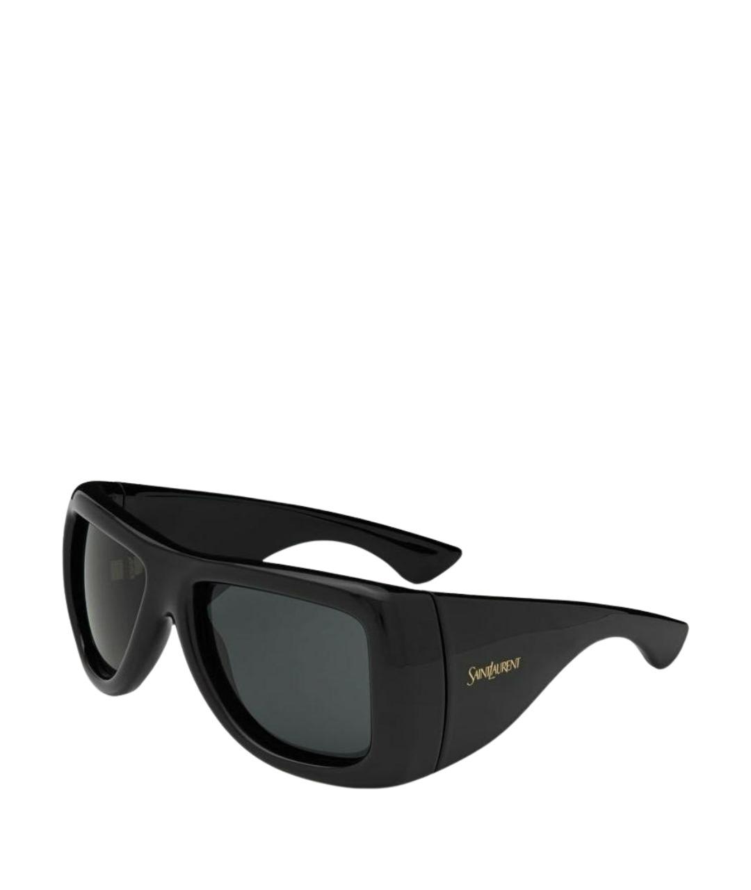 SAINT LAURENT Черные пластиковые солнцезащитные очки, фото 1