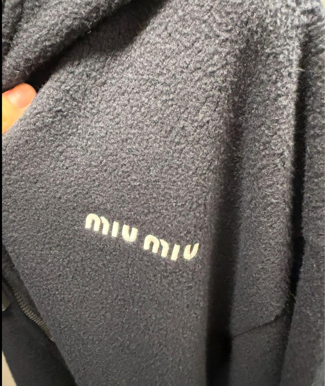 MIU MIU Темно-синяя куртка, фото 3