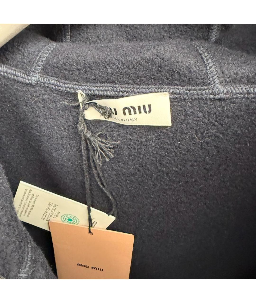 MIU MIU Темно-синяя куртка, фото 4