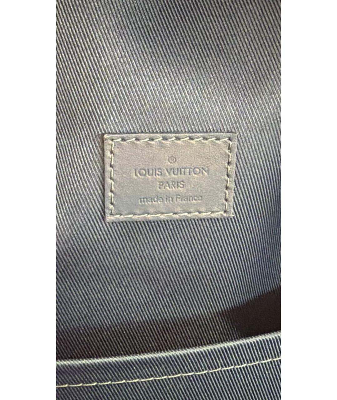 LOUIS VUITTON Синий кожаный рюкзак, фото 8