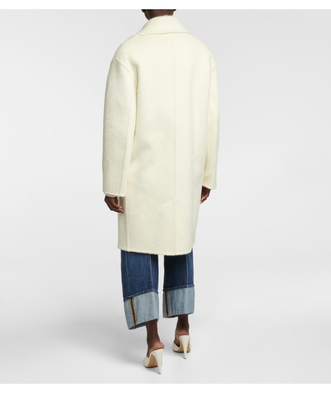 BOTTEGA VENETA Бежевое шерстяное пальто, фото 4