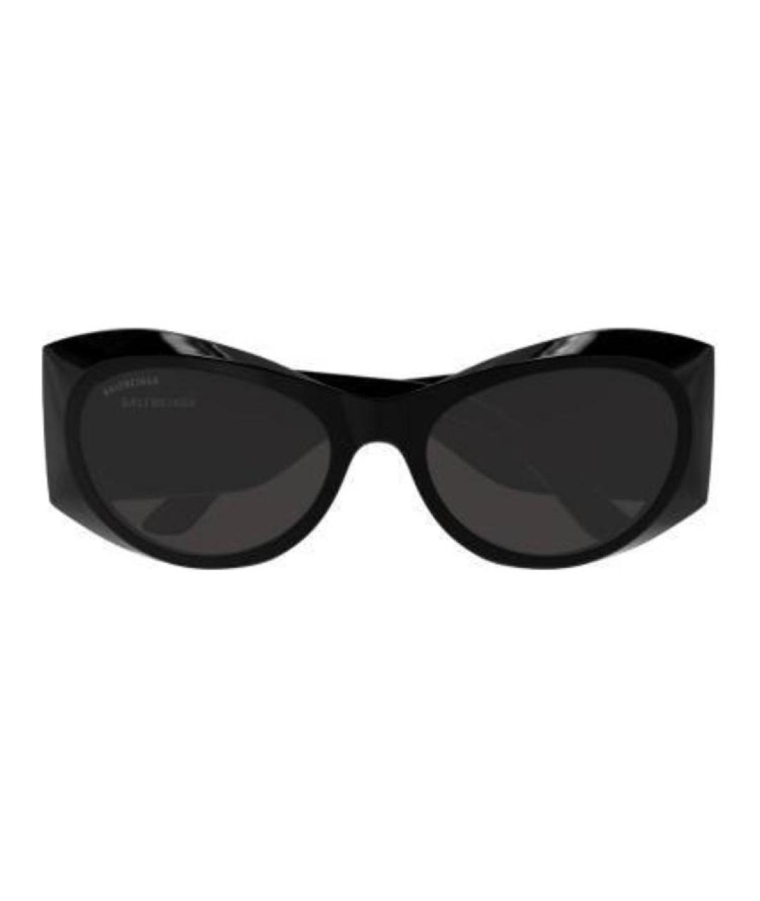 BALENCIAGA Черные пластиковые солнцезащитные очки, фото 2