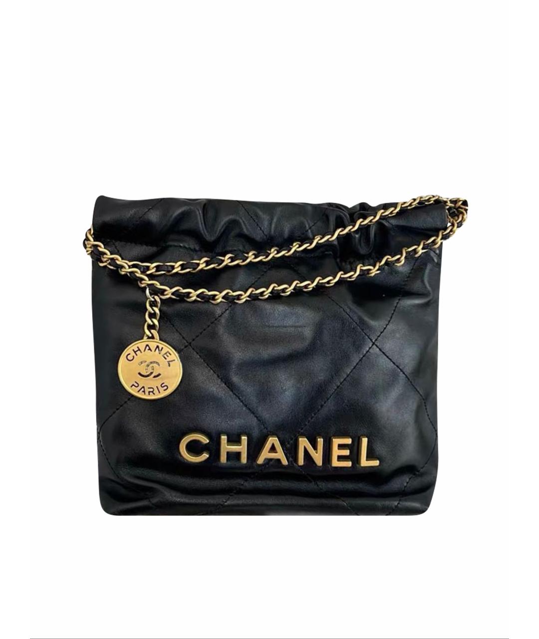 CHANEL Черная кожаная сумка тоут, фото 1