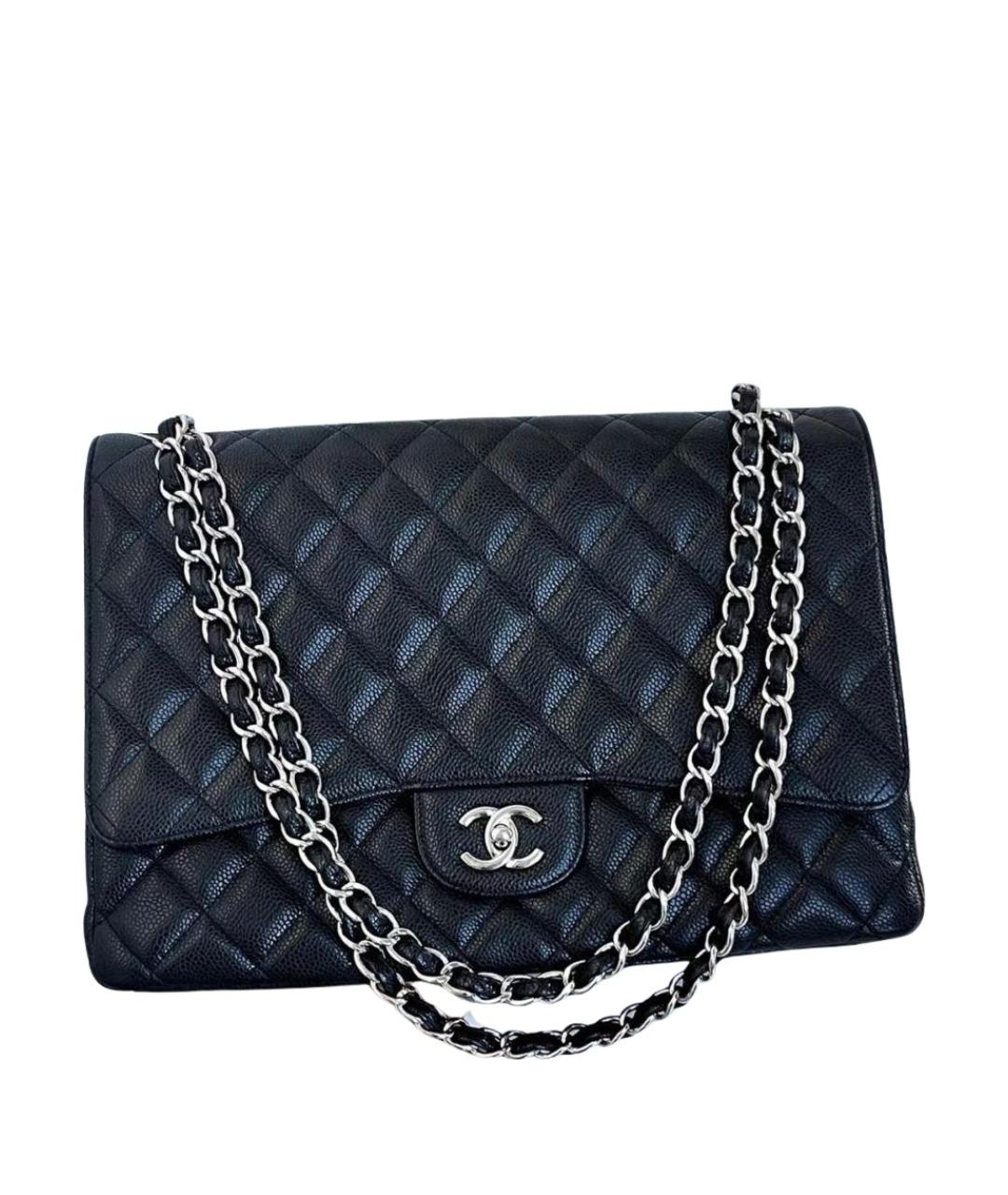 CHANEL Черная кожаная сумка тоут, фото 1