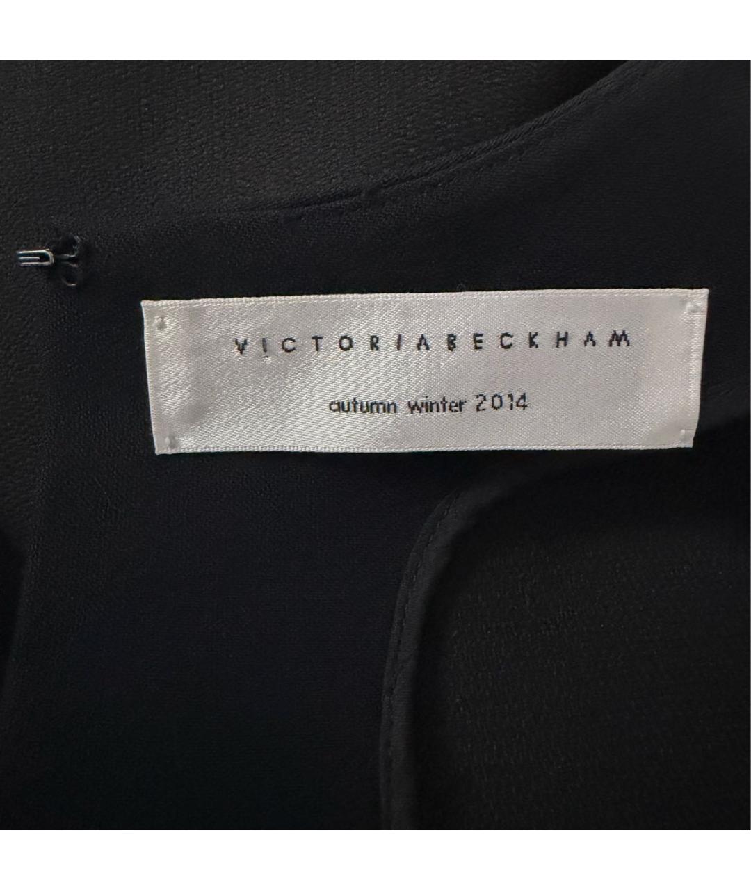 VICTORIA BECKHAM Черное вискозное коктейльное платье, фото 3