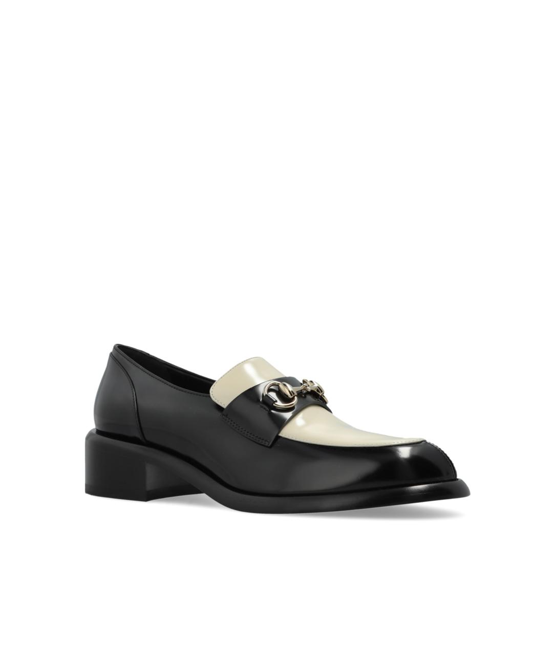 GUCCI Черные кожаные лоферы, фото 4
