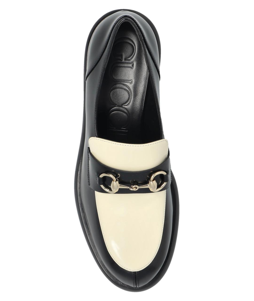 GUCCI Черные кожаные лоферы, фото 5