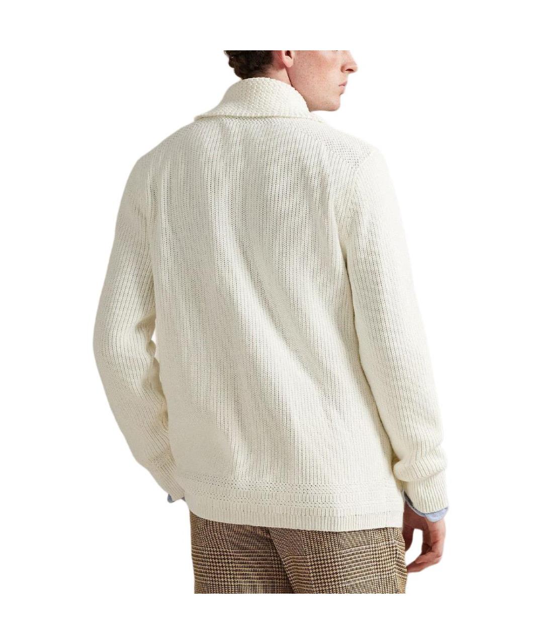 POLO RALPH LAUREN Белый кардиган, фото 4