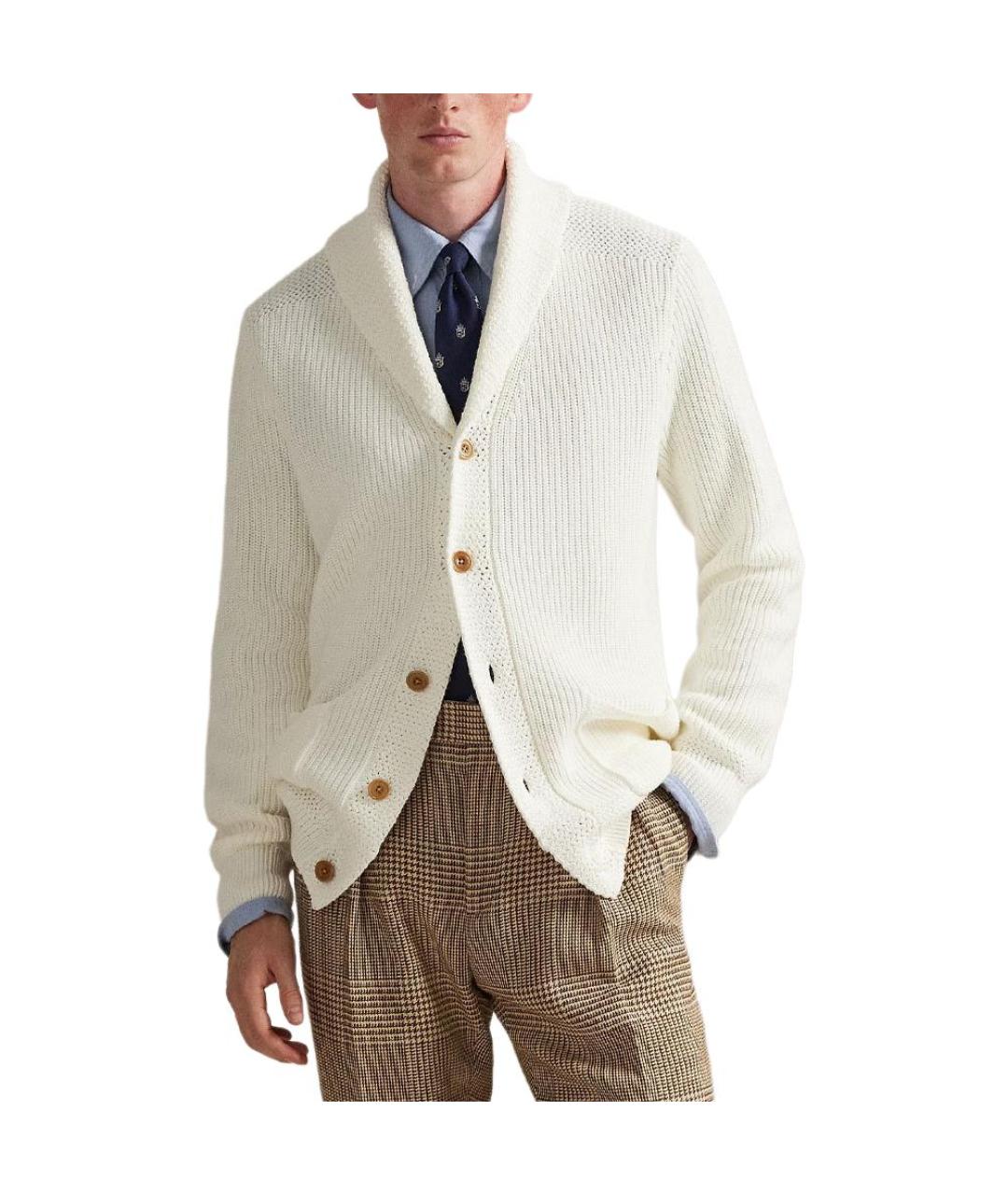POLO RALPH LAUREN Белый кардиган, фото 2