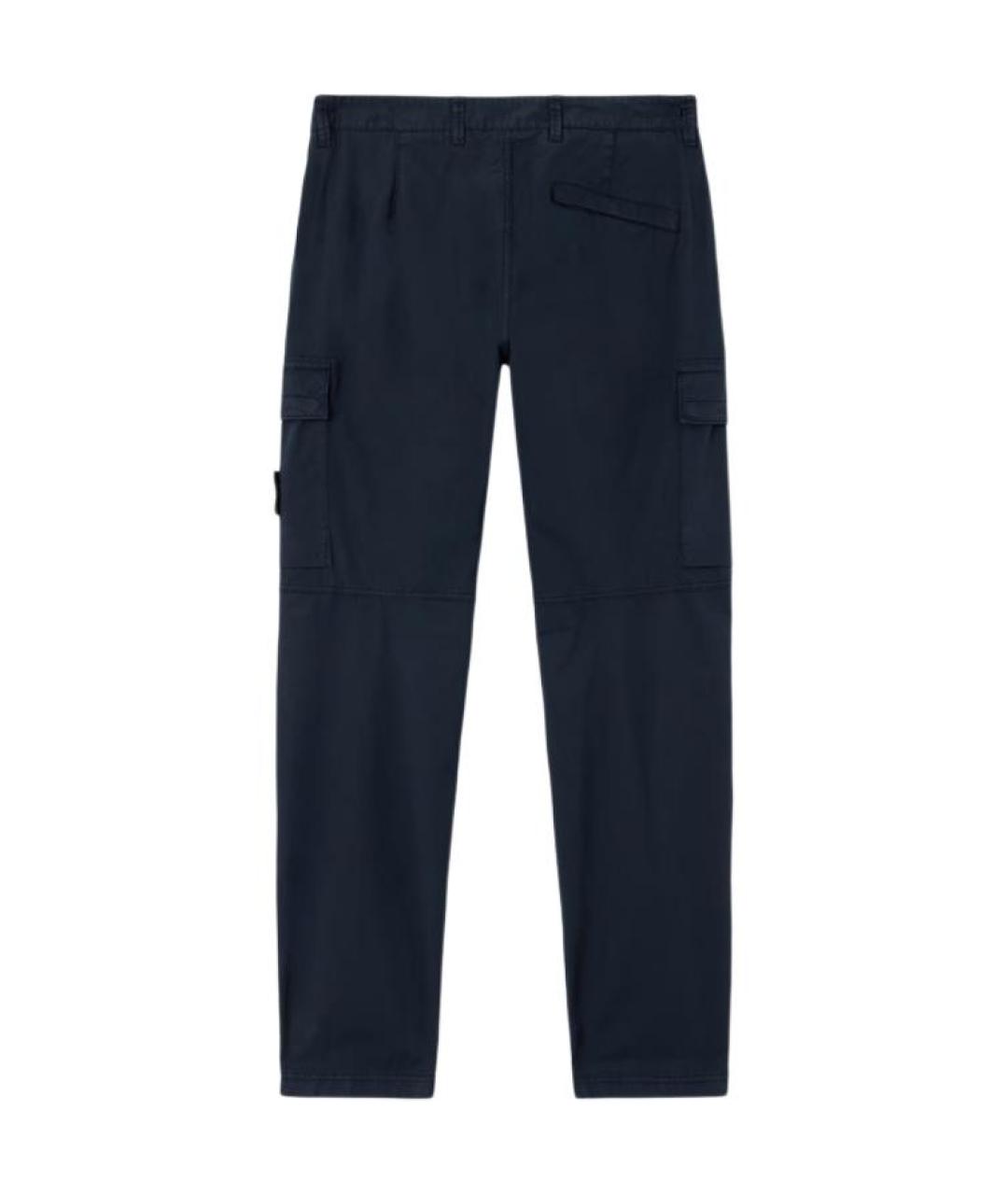 STONE ISLAND Темно-синие брюки чинос, фото 2