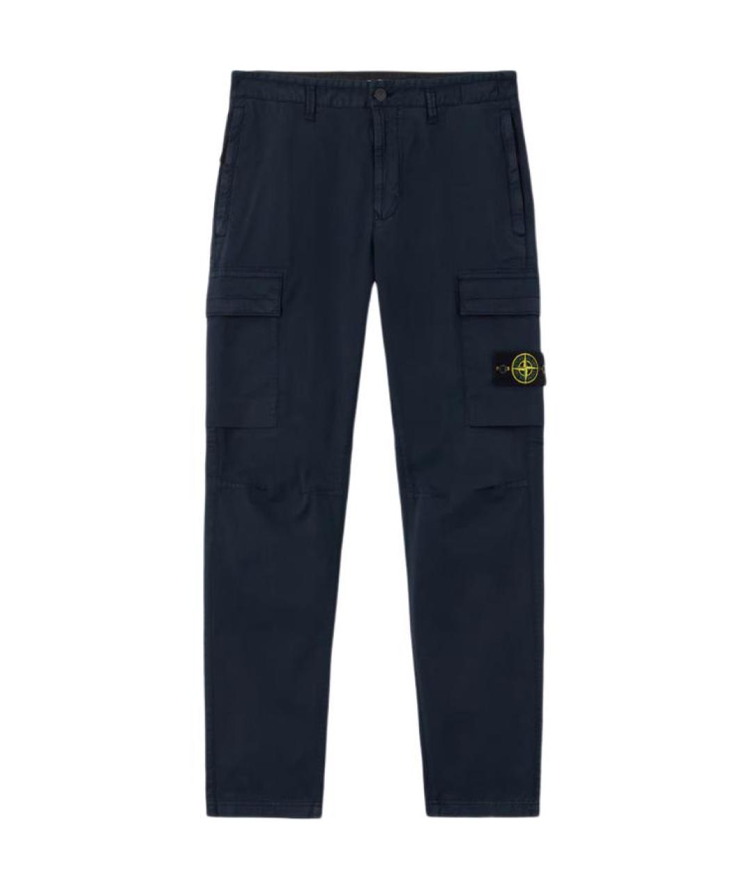 STONE ISLAND Темно-синие брюки чинос, фото 1