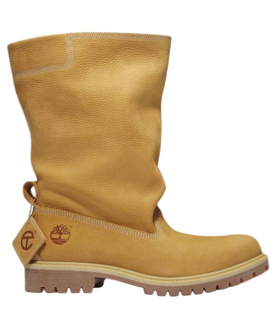 TIMBERLAND Желтые кожаные сапоги, фото 1