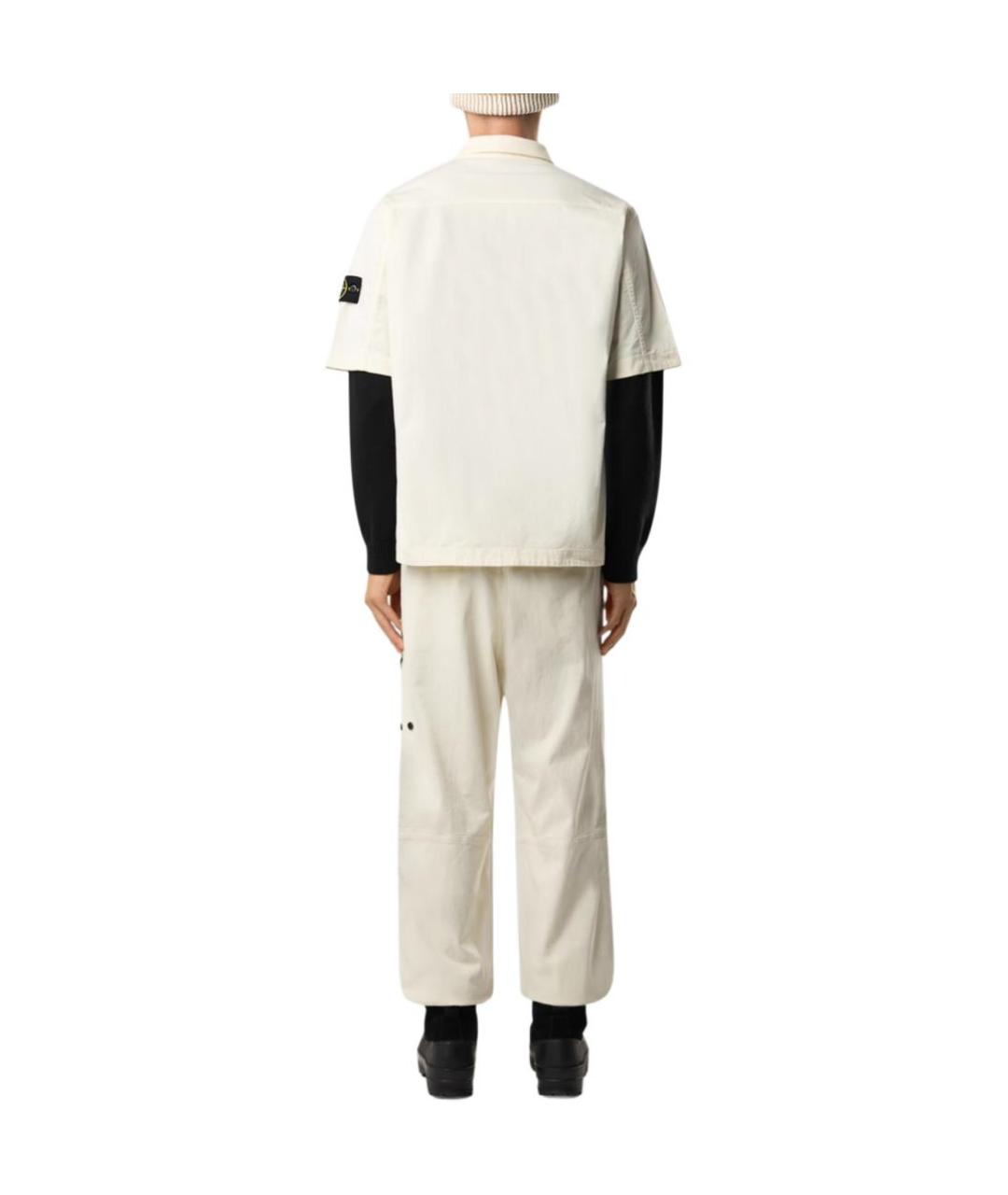 STONE ISLAND Бежевая рубашка, фото 4