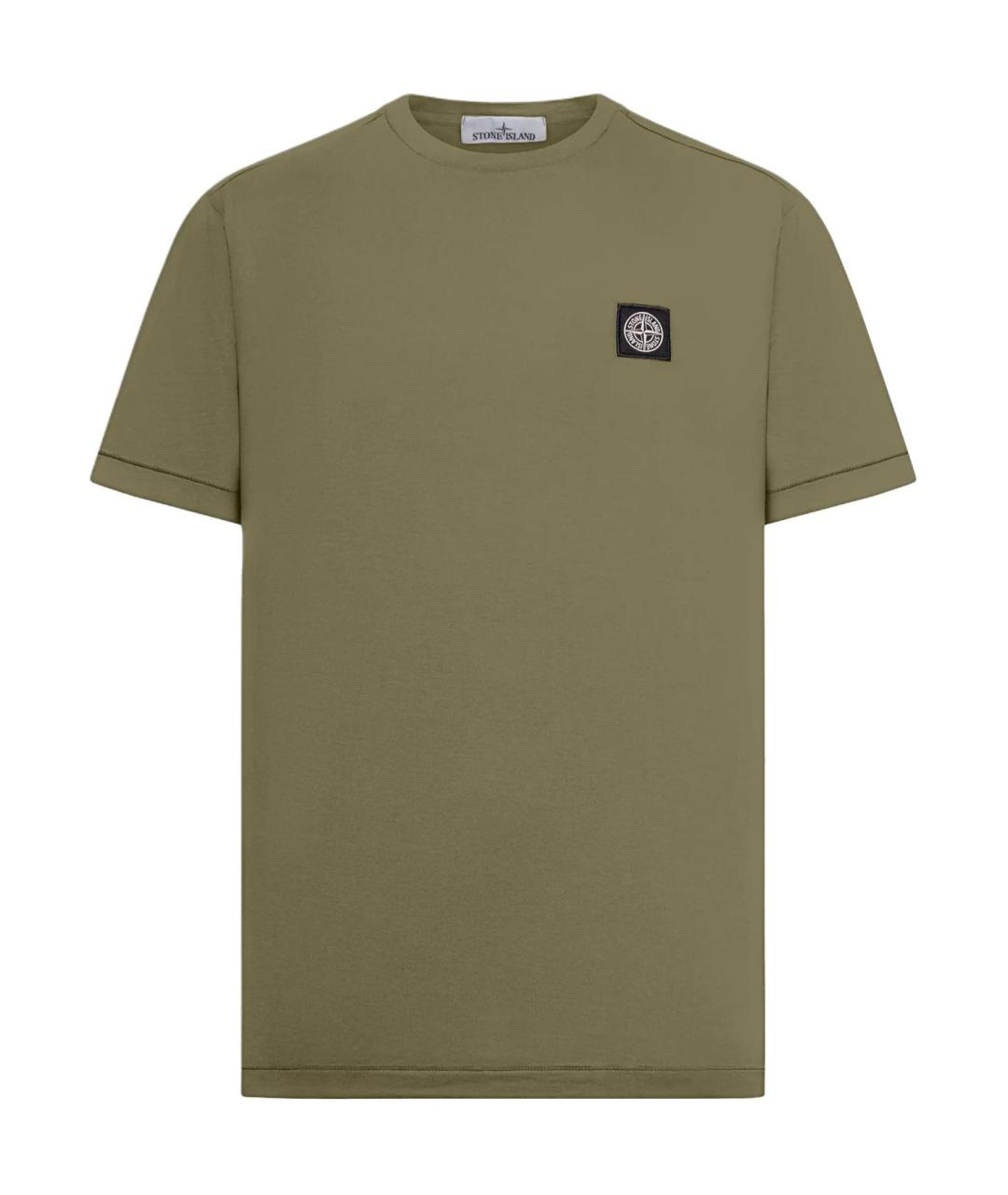 STONE ISLAND Зеленая футболка, фото 1