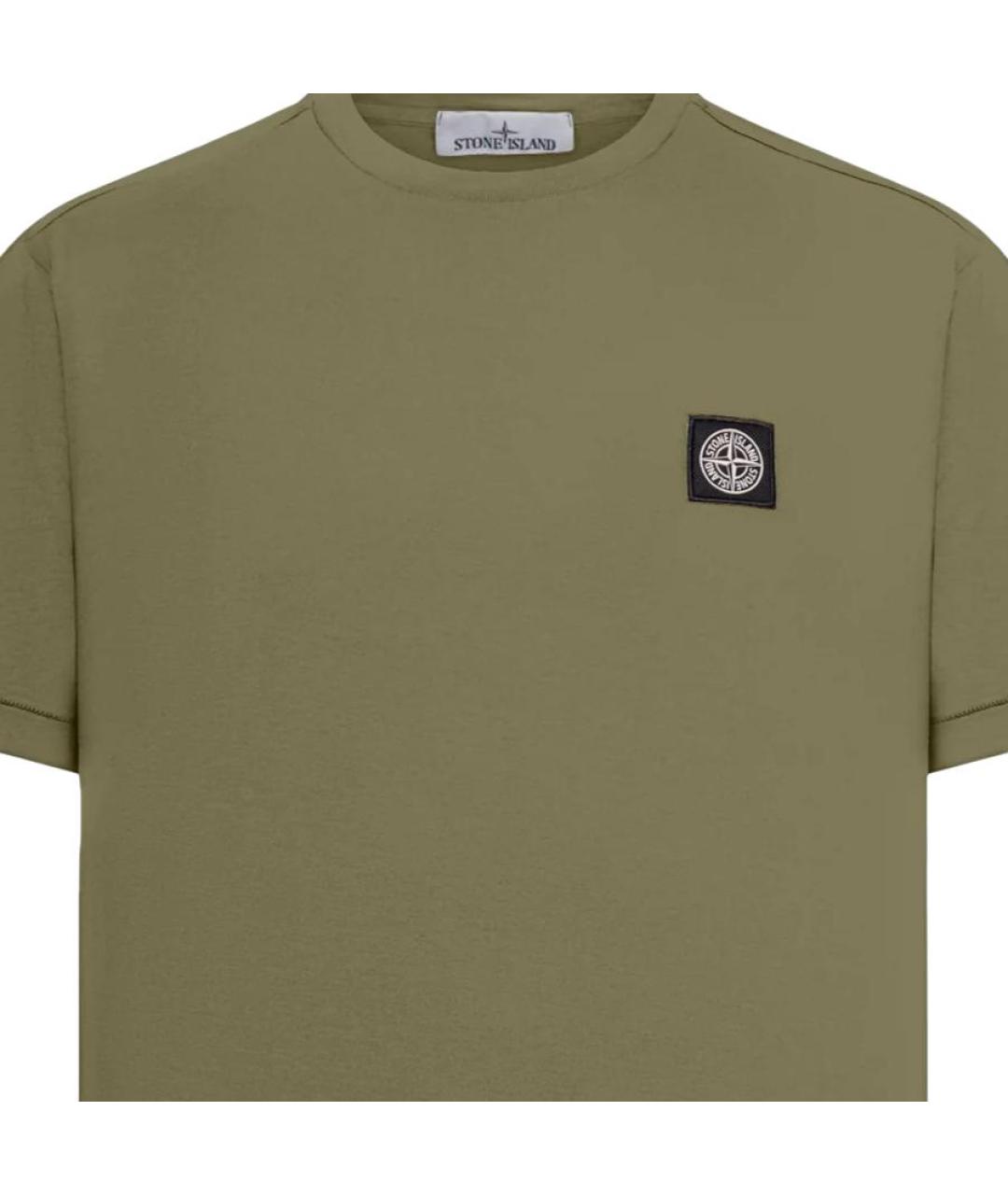 STONE ISLAND Зеленая футболка, фото 3