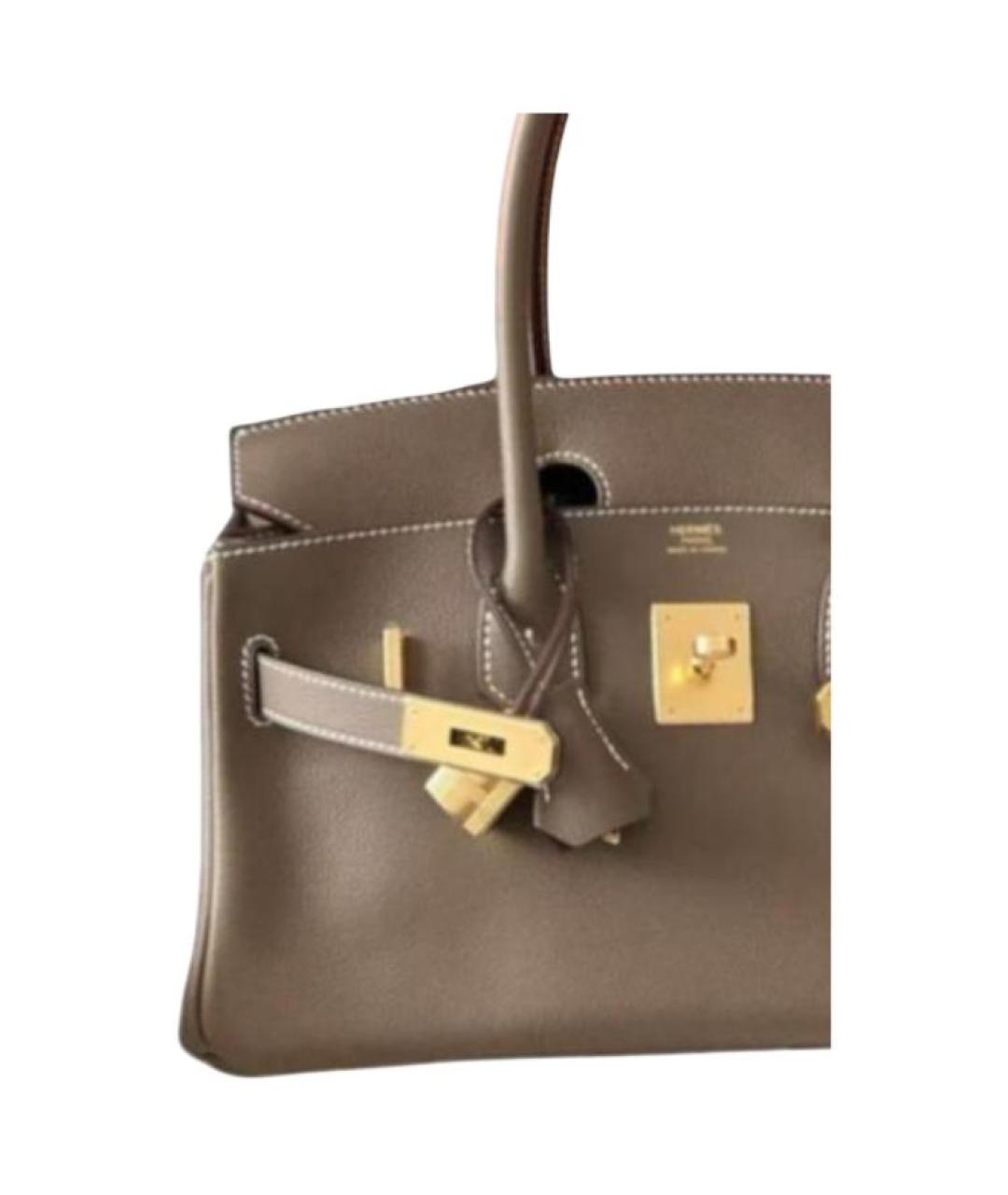 HERMES Коричневая кожаная сумка через плечо, фото 2