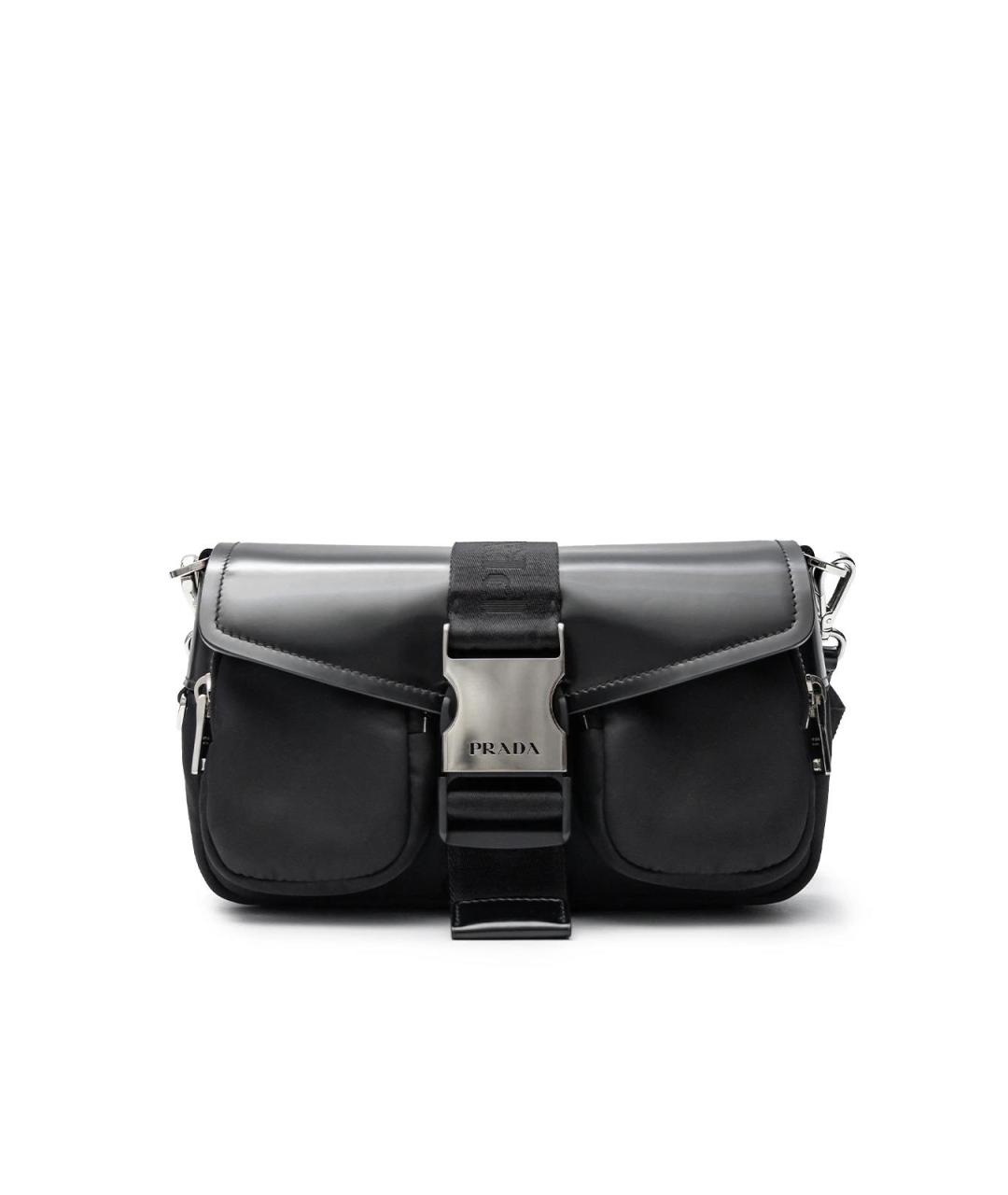 PRADA Черная нейлоновая сумка тоут, фото 6