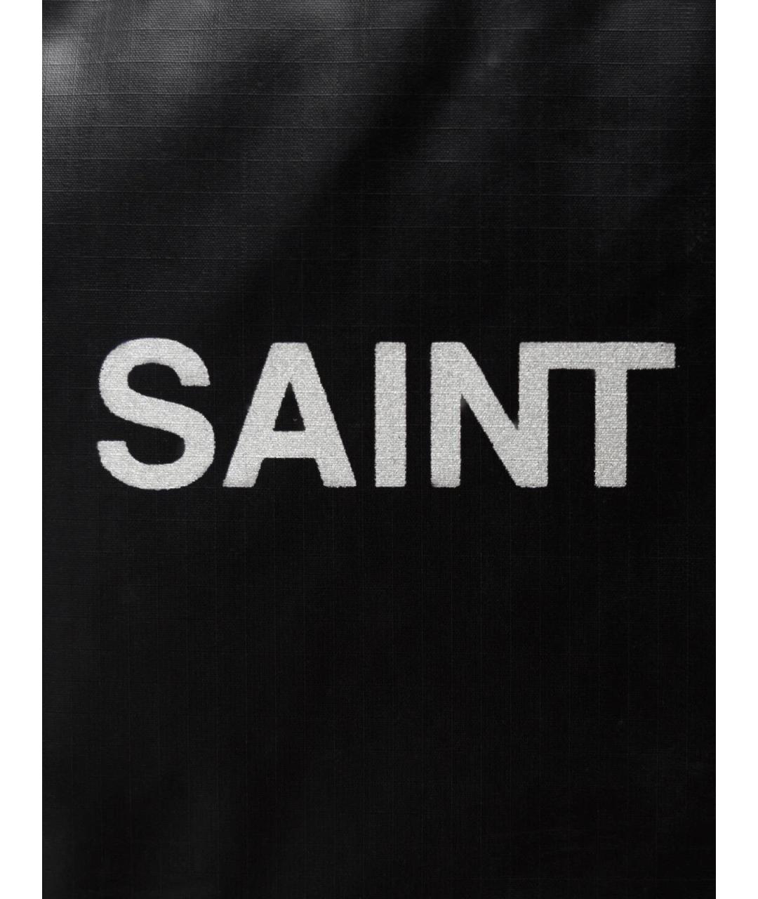 SAINT LAURENT Черный тканевый рюкзак, фото 4