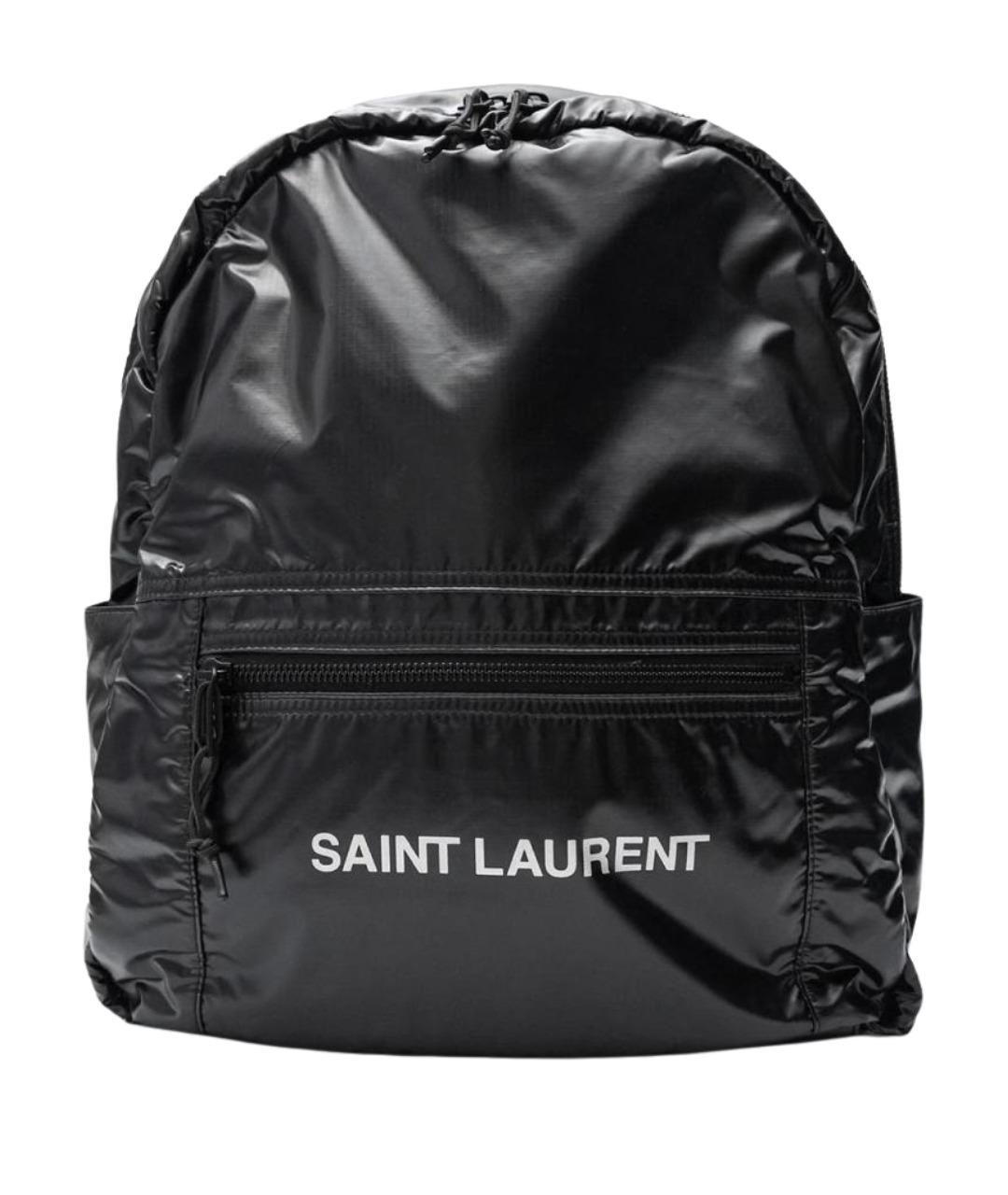 SAINT LAURENT Черный тканевый рюкзак, фото 1
