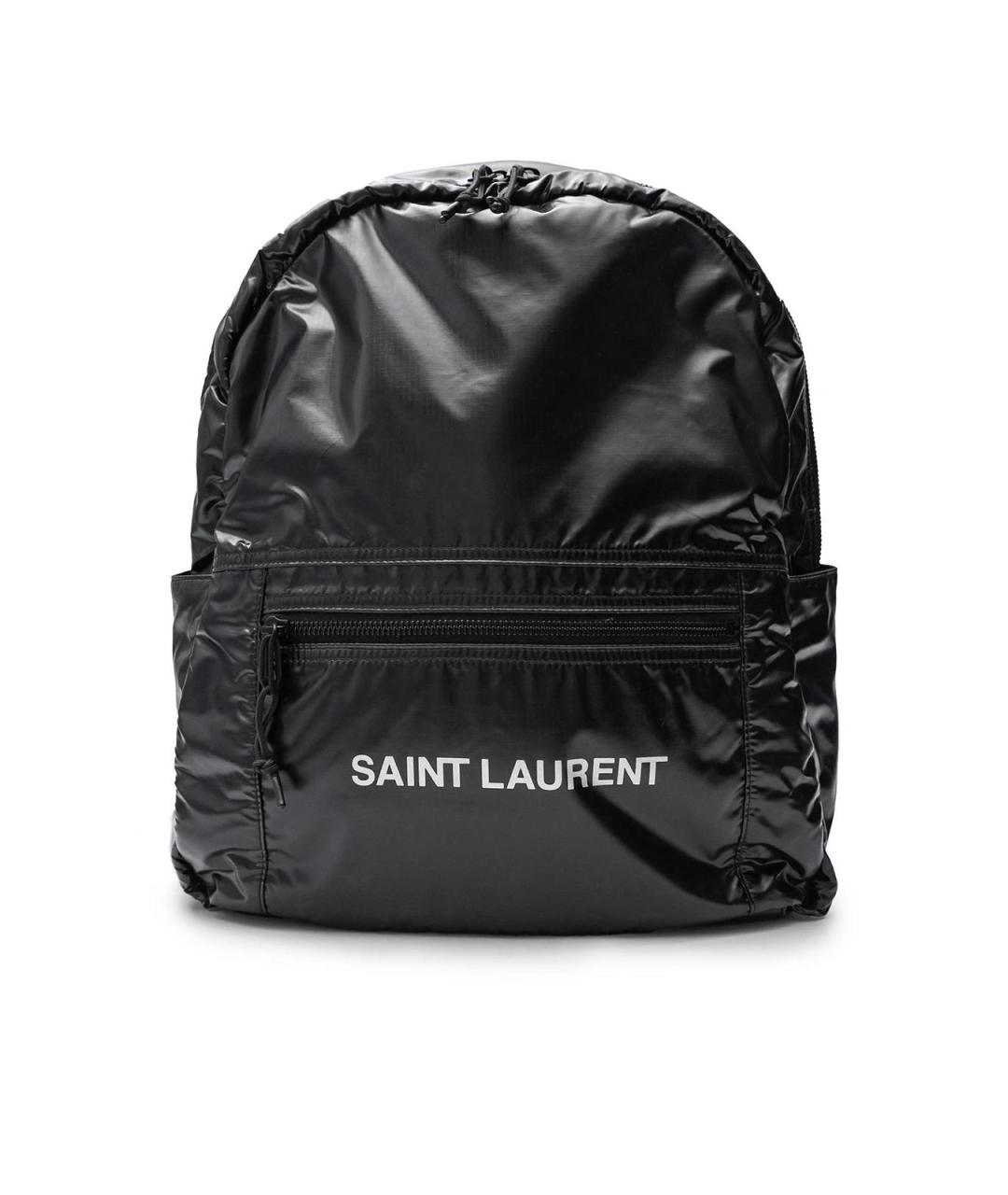 SAINT LAURENT Черный тканевый рюкзак, фото 5