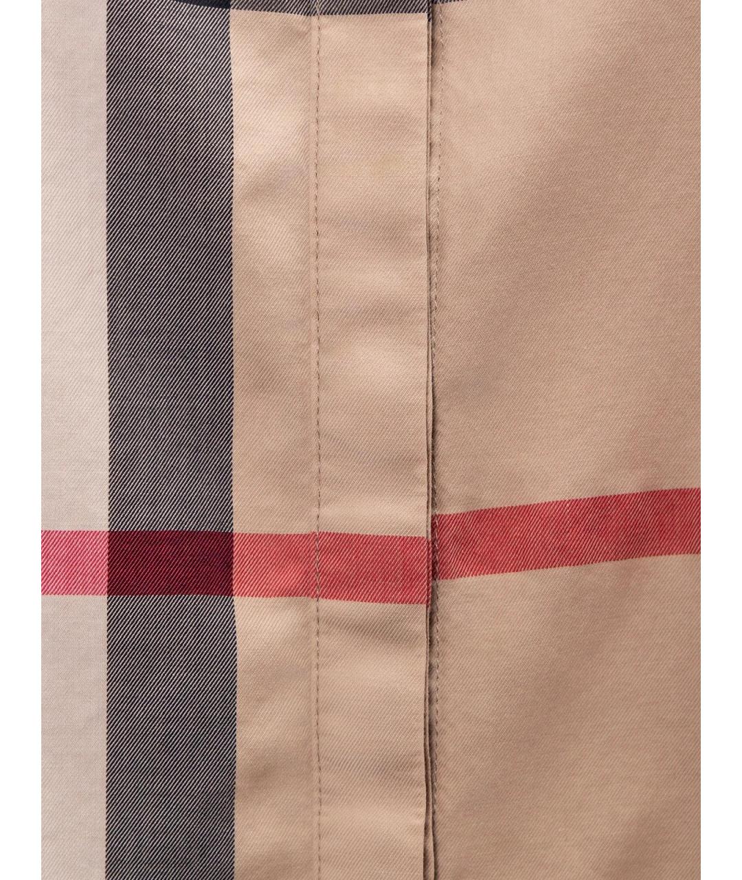 BURBERRY Бежевая хлопковая рубашка, фото 3