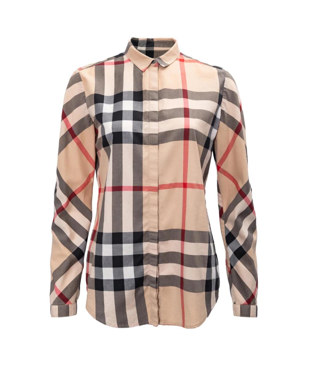 BURBERRY Бежевая хлопковая рубашка, фото 1