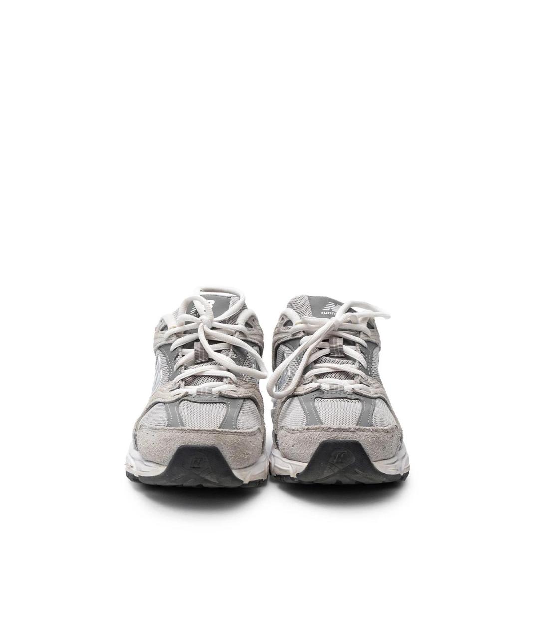 NEW BALANCE Серые замшевые кроссовки, фото 4