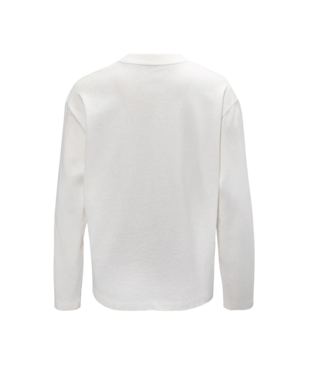 JIL SANDER Белый хлопковый джемпер / свитер, фото 2