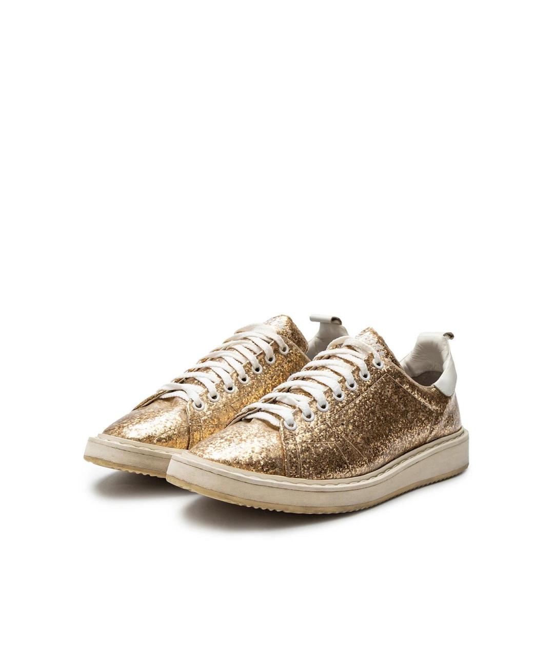 GOLDEN GOOSE Золотые кеды, фото 2