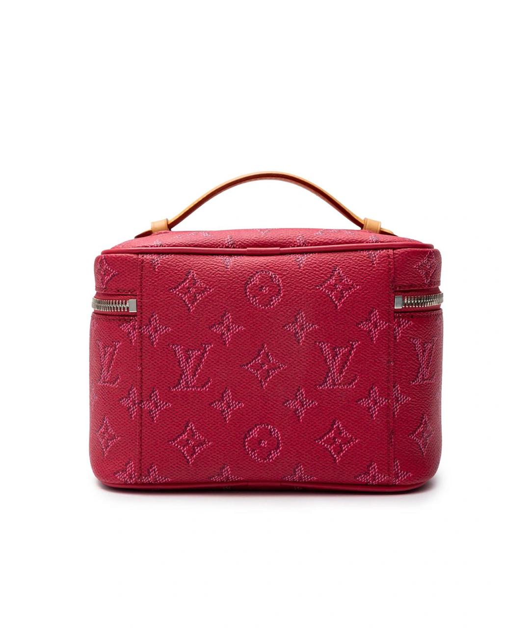 LOUIS VUITTON Розовая кожаная косметичка, фото 3