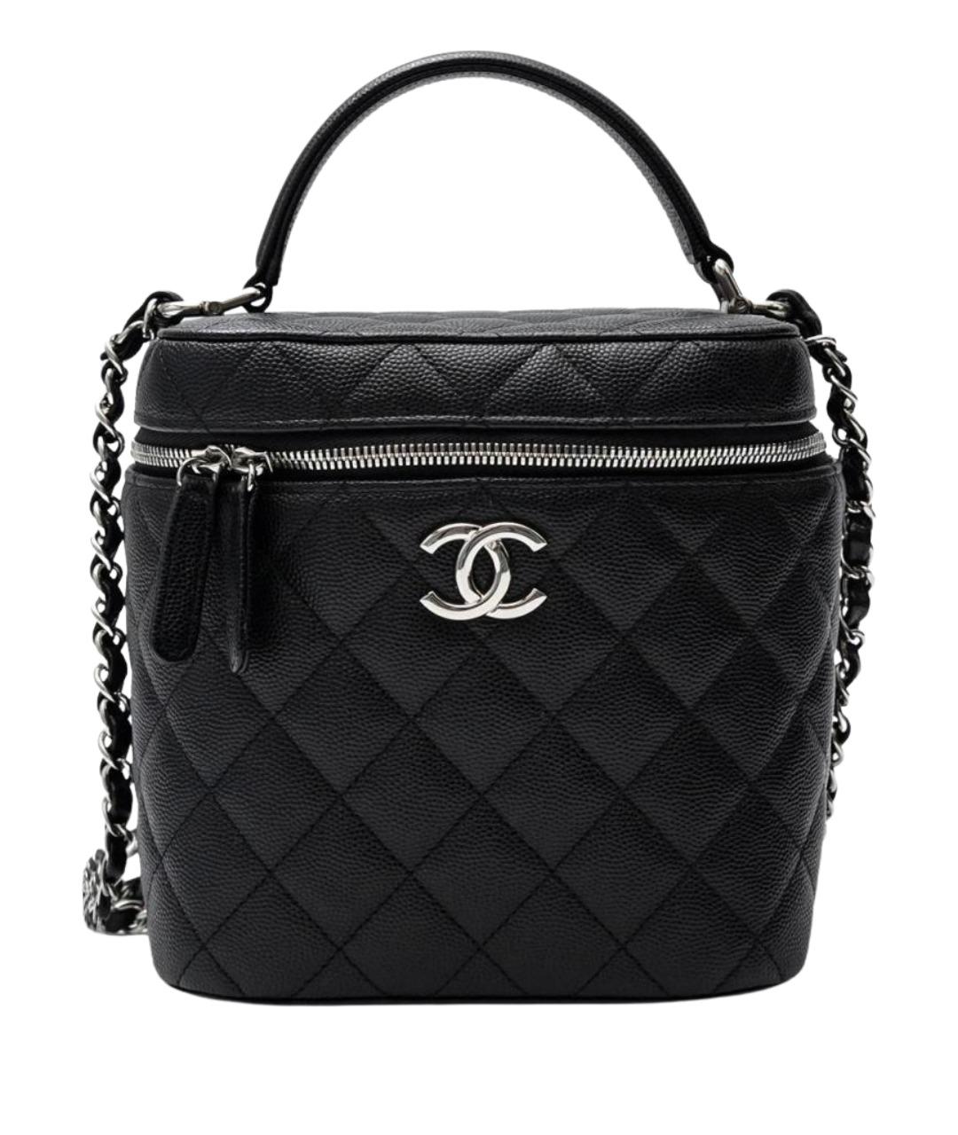 CHANEL Черная кожаная сумка тоут, фото 1