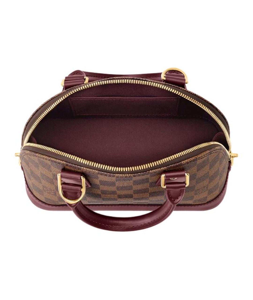 LOUIS VUITTON Коричневая сумка через плечо из канвы, фото 4