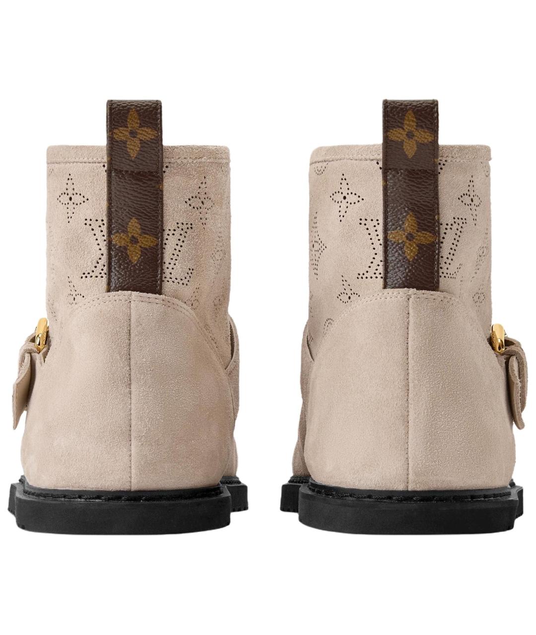 LOUIS VUITTON Бежевые ботинки, фото 5