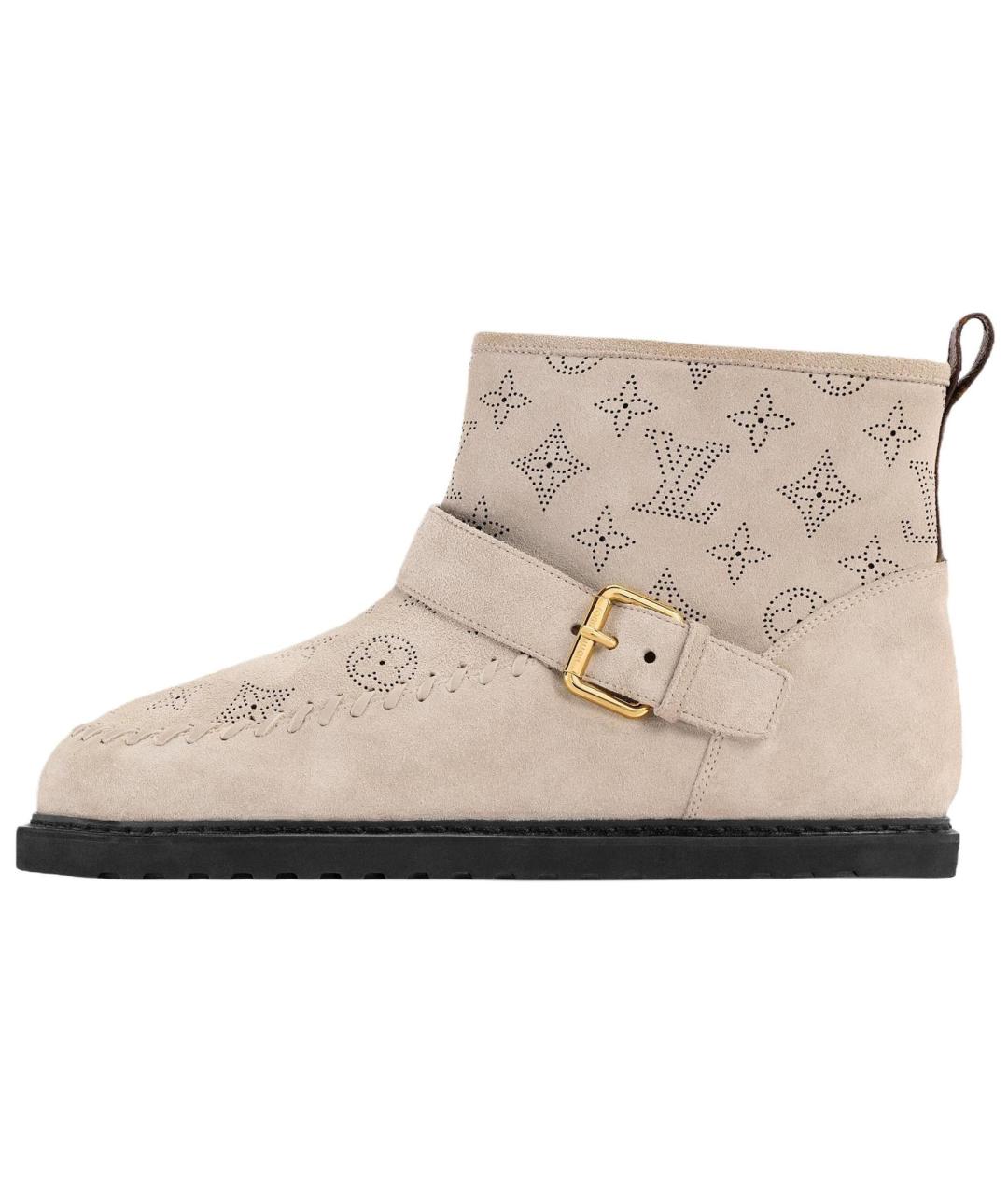 LOUIS VUITTON Бежевые ботинки, фото 2