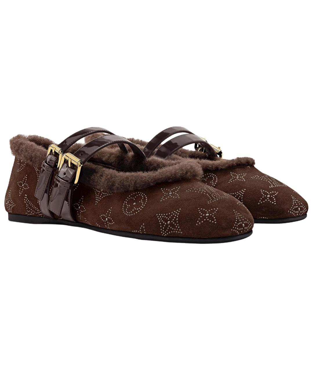 LOUIS VUITTON Коричневые туфли, фото 3