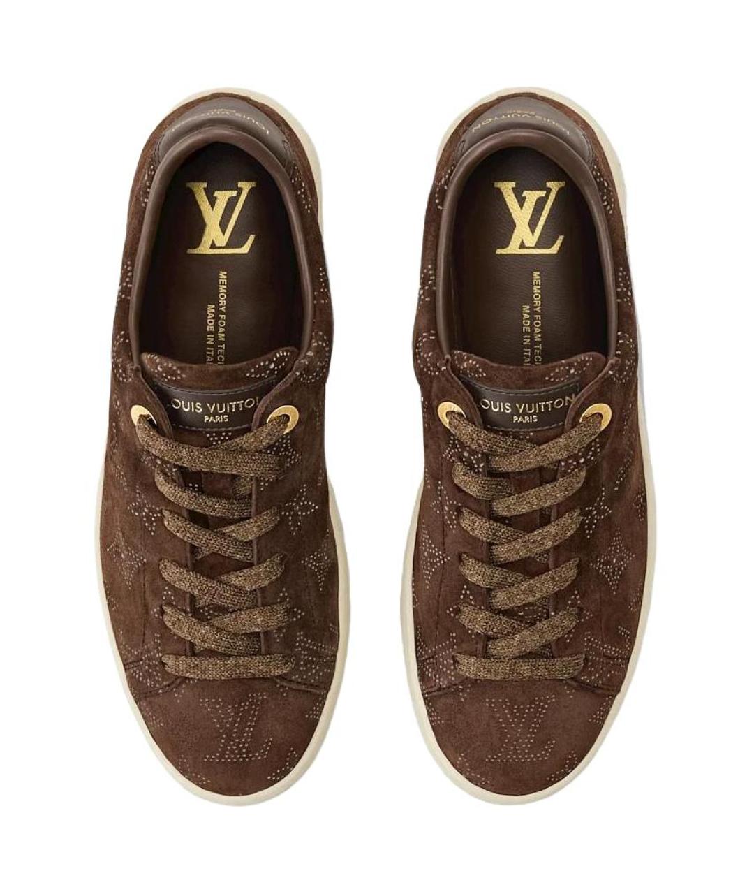 LOUIS VUITTON Коричневые кроссовки, фото 4