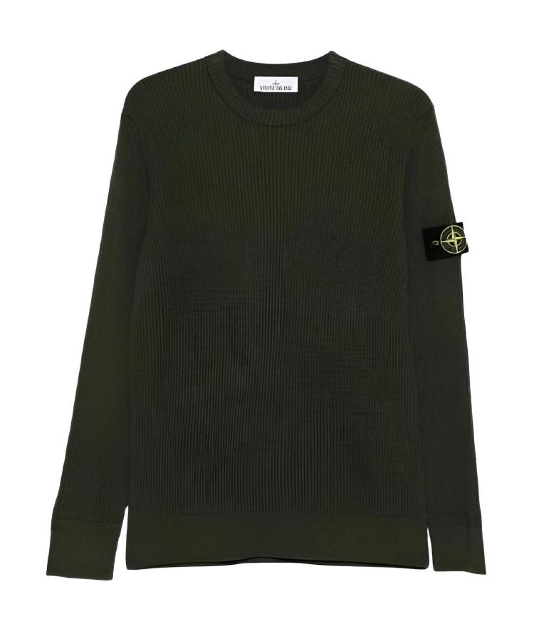 STONE ISLAND Зеленый джемпер / свитер, фото 1
