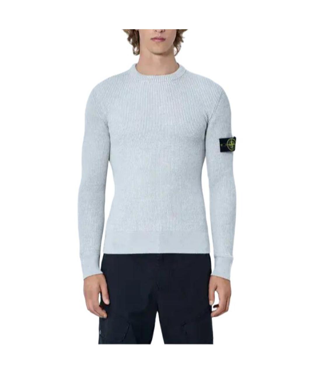 STONE ISLAND Серый джемпер / свитер, фото 6