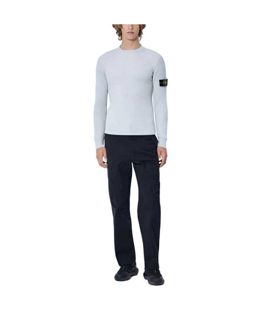STONE ISLAND Серый джемпер / свитер, фото 4