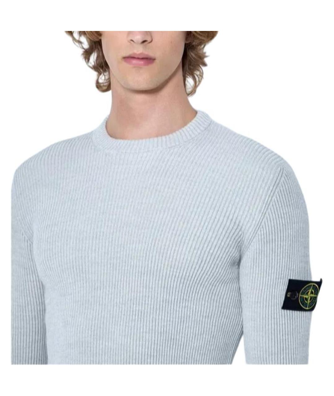 STONE ISLAND Серый джемпер / свитер, фото 5