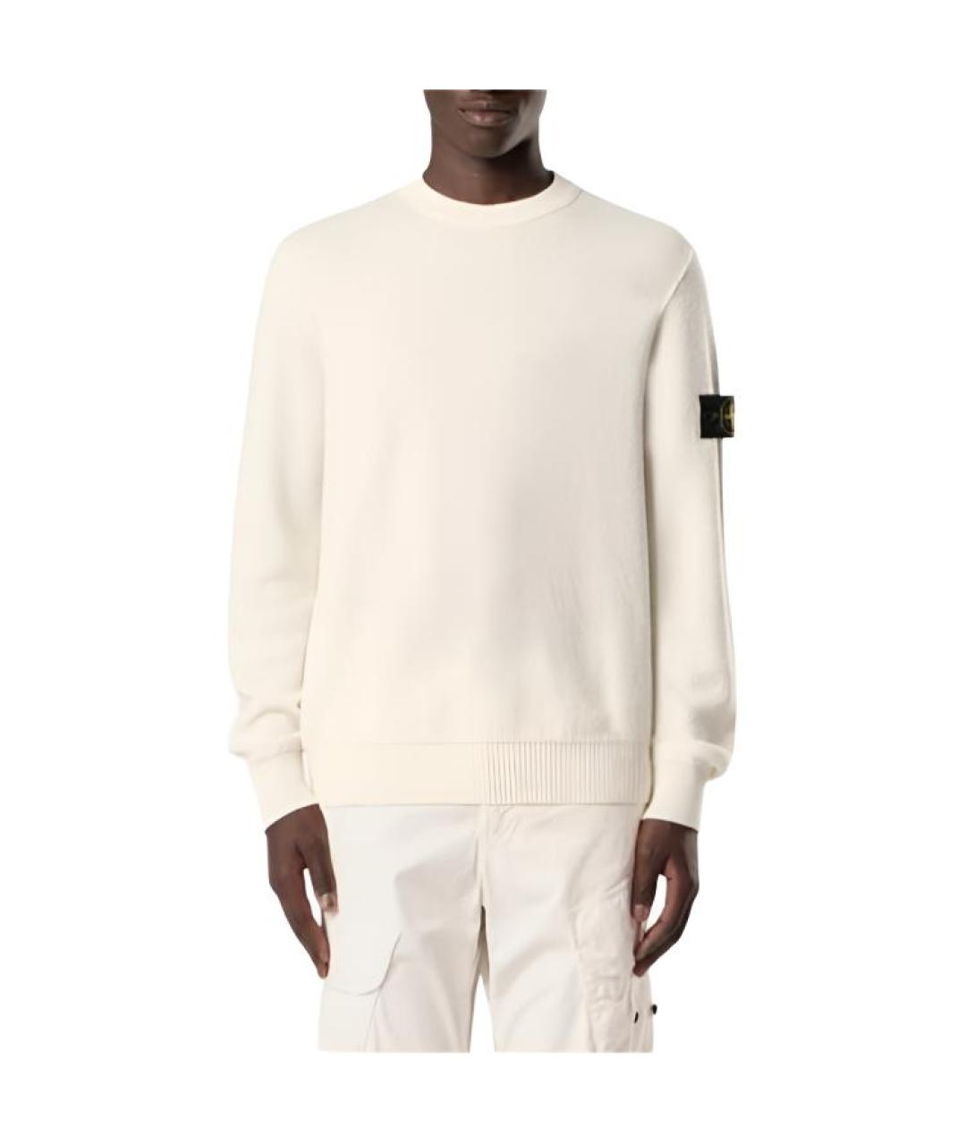 STONE ISLAND Бежевый джемпер / свитер, фото 3