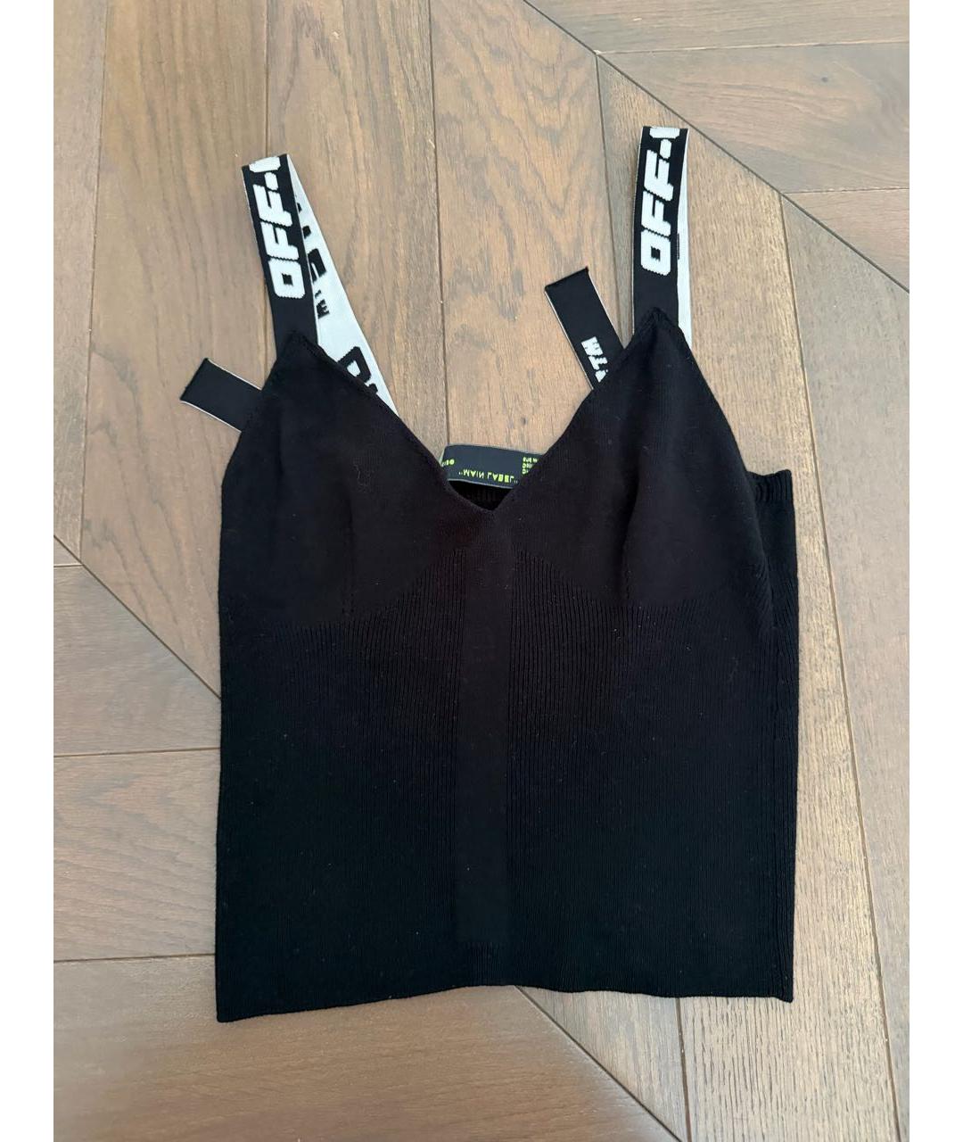 OFF-WHITE Черная майка, фото 2