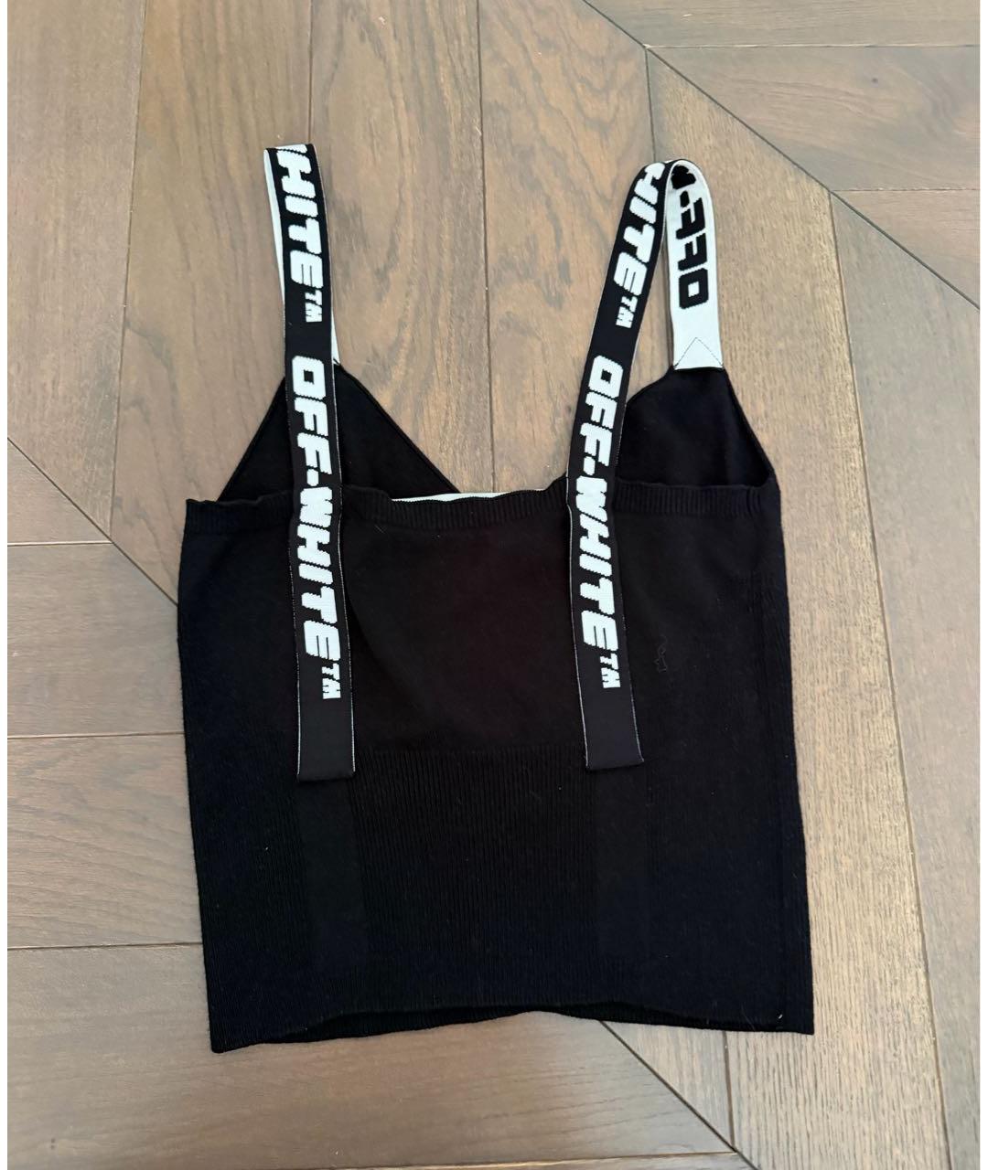 OFF-WHITE Черная майка, фото 3