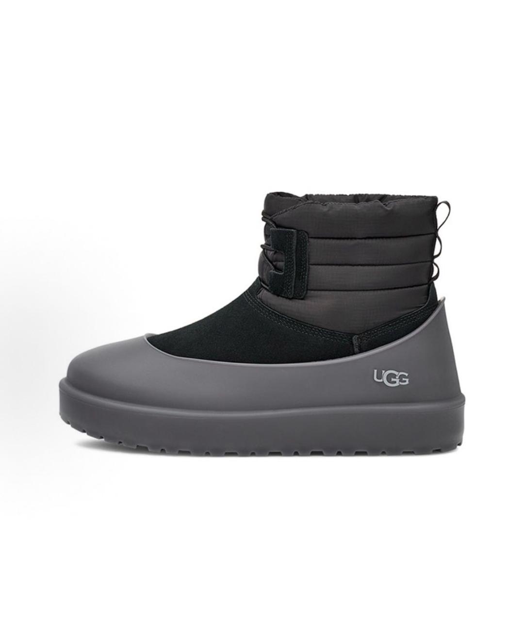 UGG Черные замшевые высокие ботинки, фото 5