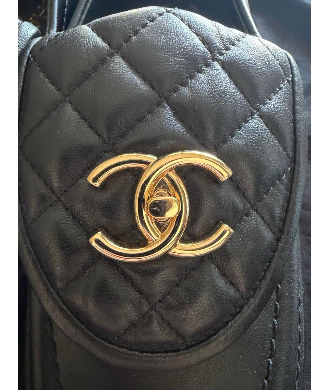 CHANEL Черные кожаные лоферы, фото 4