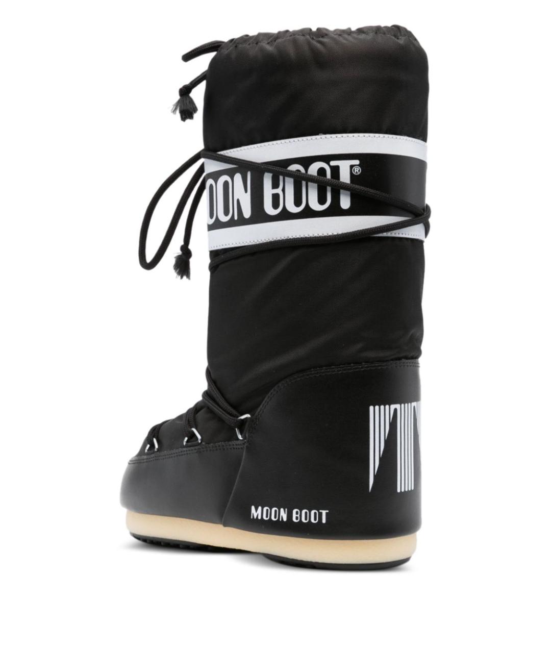 MOON BOOT Черные синтетические высокие ботинки, фото 4