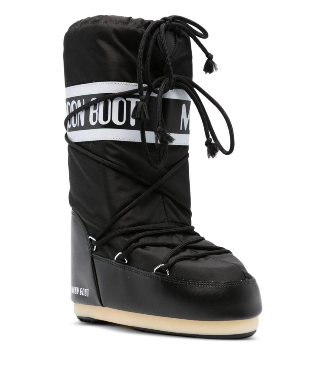 MOON BOOT Черные синтетические высокие ботинки, фото 5