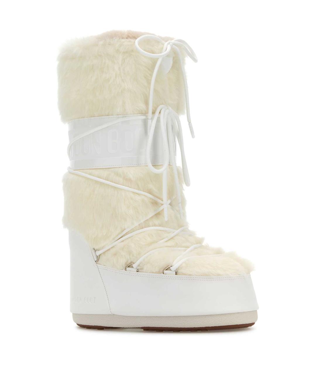 MOON BOOT Белые синтетические сапоги, фото 2