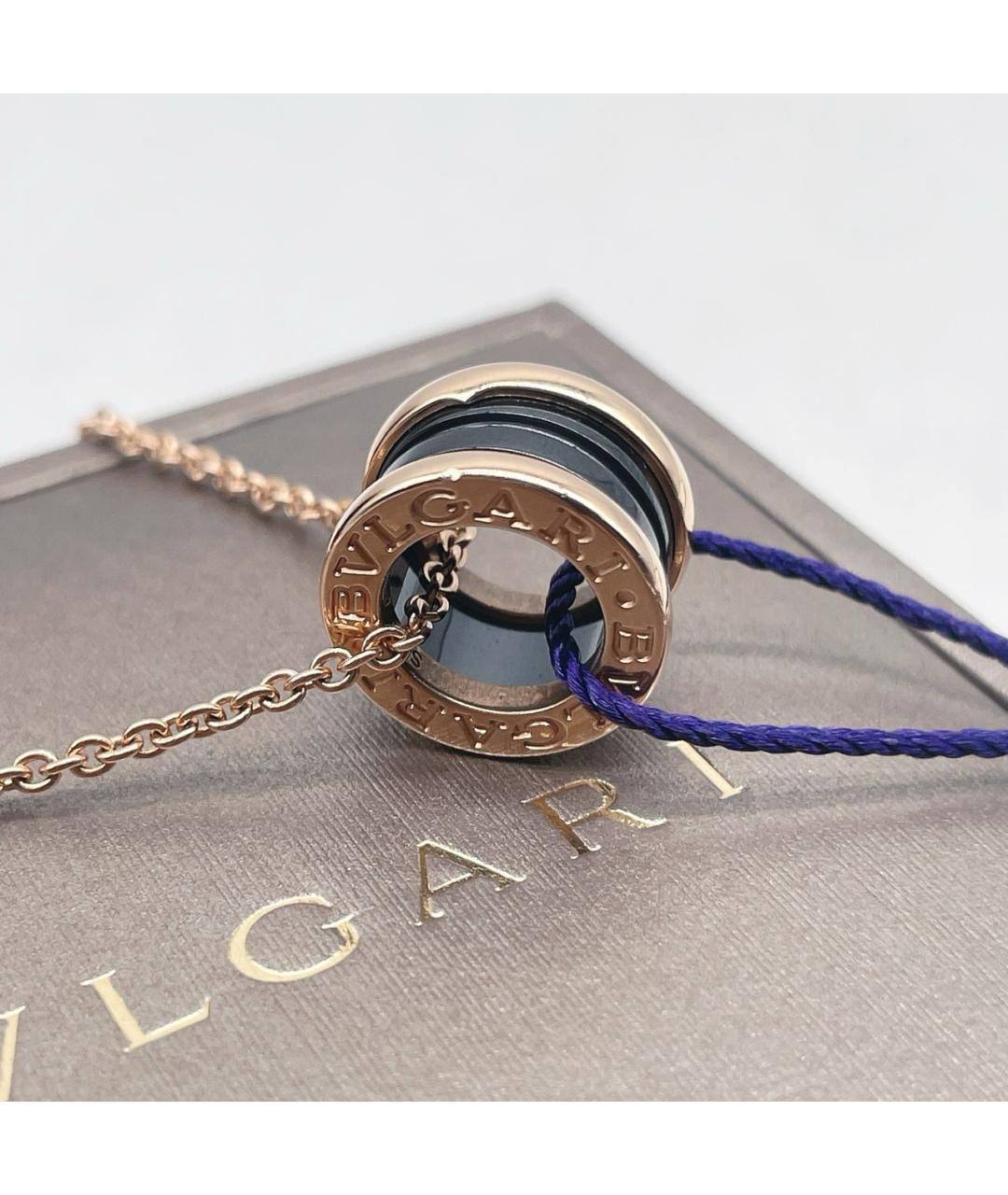 BVLGARI Золотая подвеска из розового золота, фото 3
